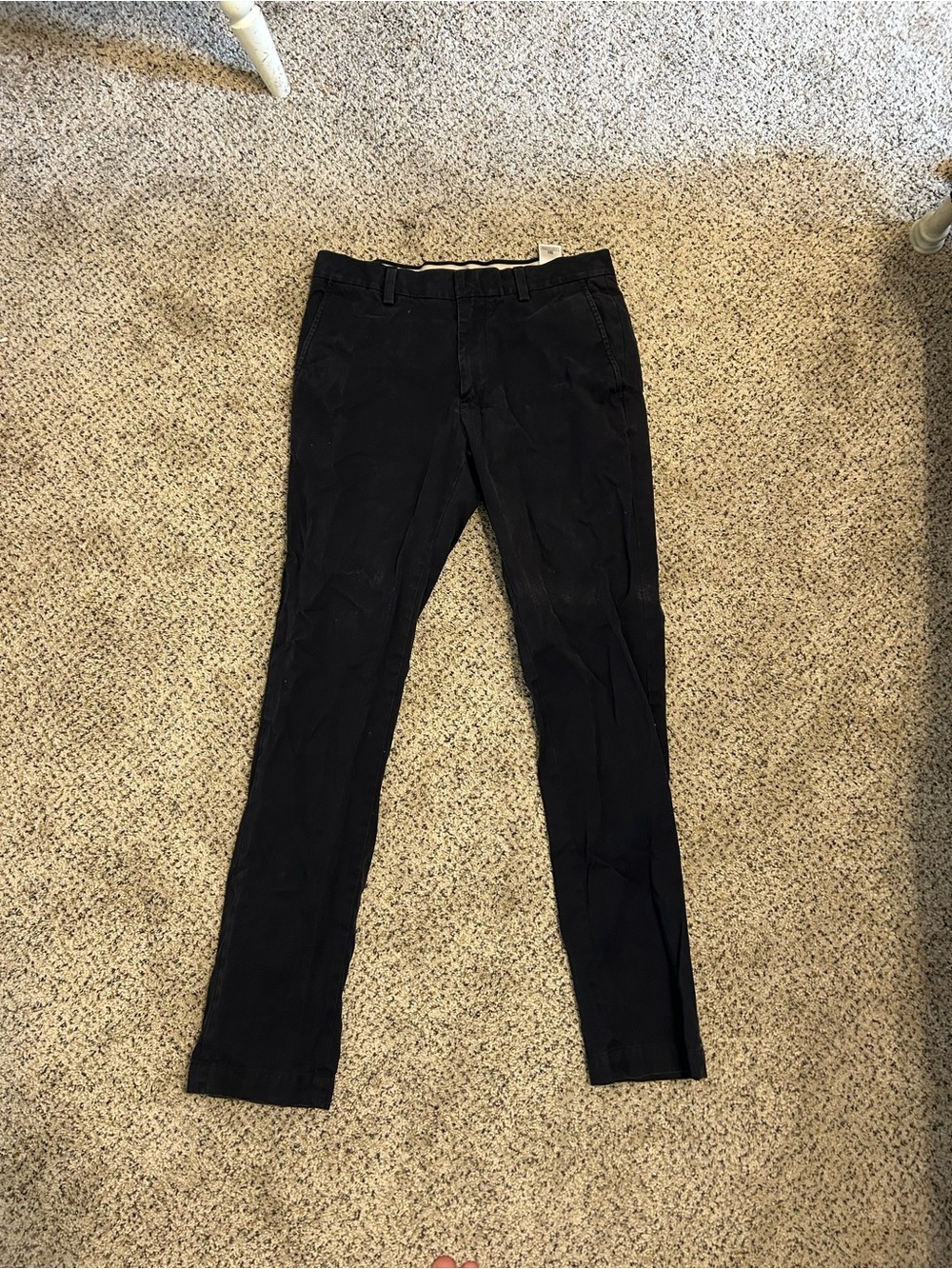 Classic Navy Slim Dress Pants